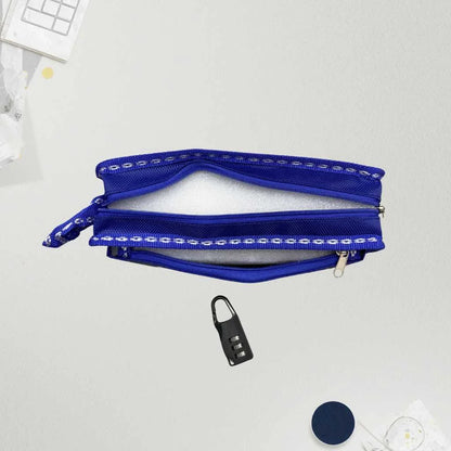 Secret Vault Anime Password Lock Pencil Pouch - Secure Stationery Organizer