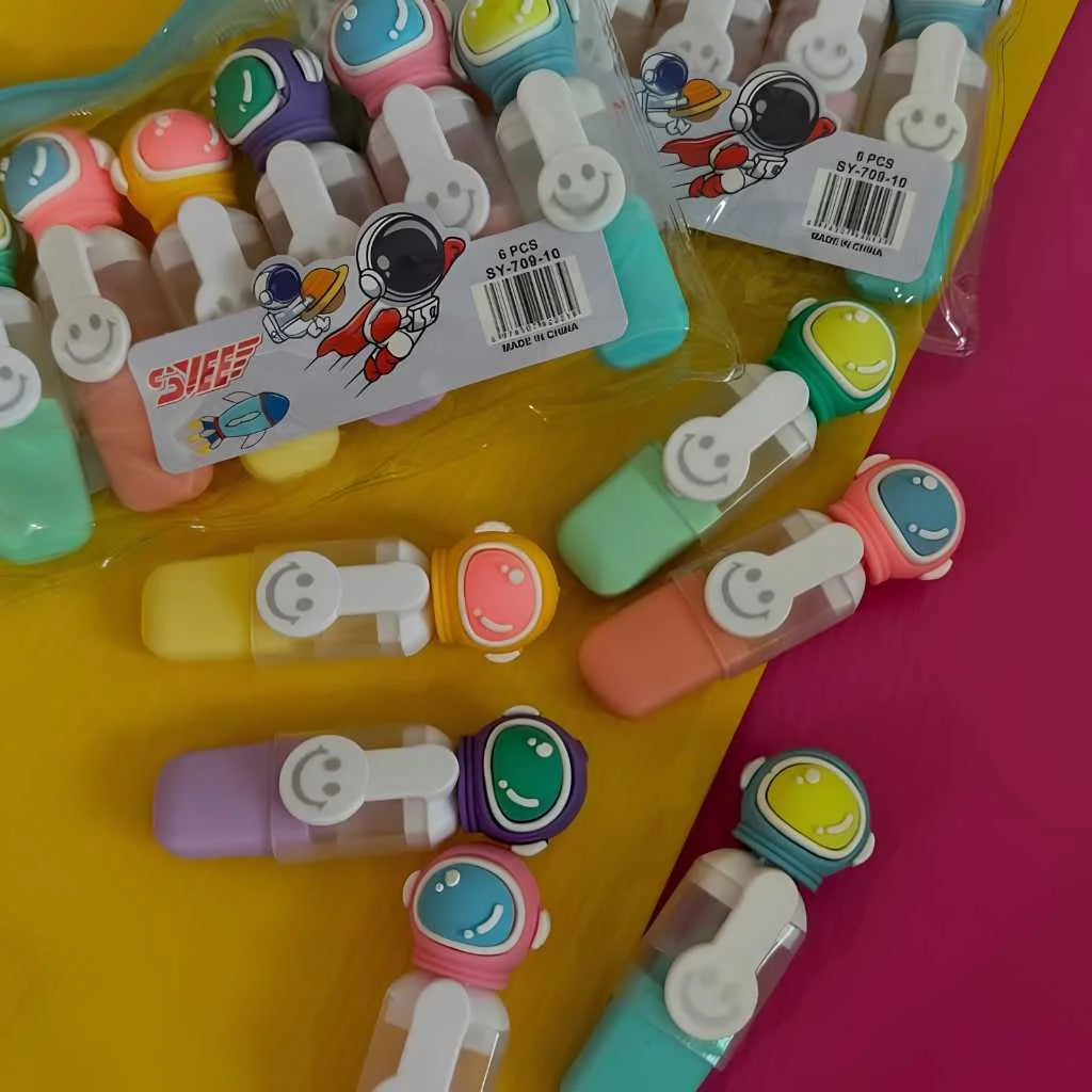 Space Astronaut Highlighters - Colorful Mini Pen Set | DODKart
