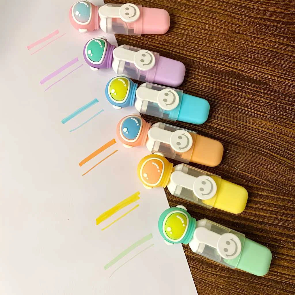 Space Astronaut Highlighters - Colorful Mini Pen Set | DODKart