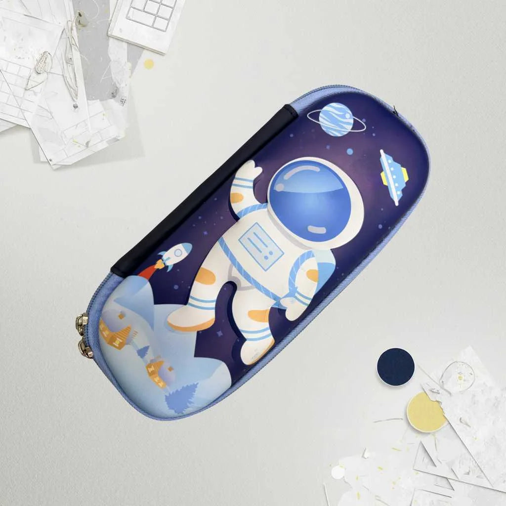 Space Astronaut Pencil Case | Durable Hard Shell Space-Themed Stationery
