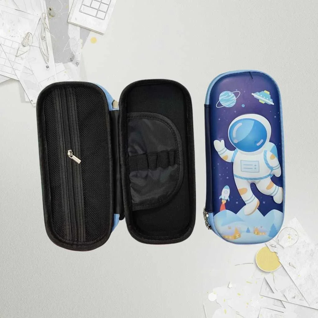 Space Astronaut Pencil Case | Durable Hard Shell Space-Themed Stationery