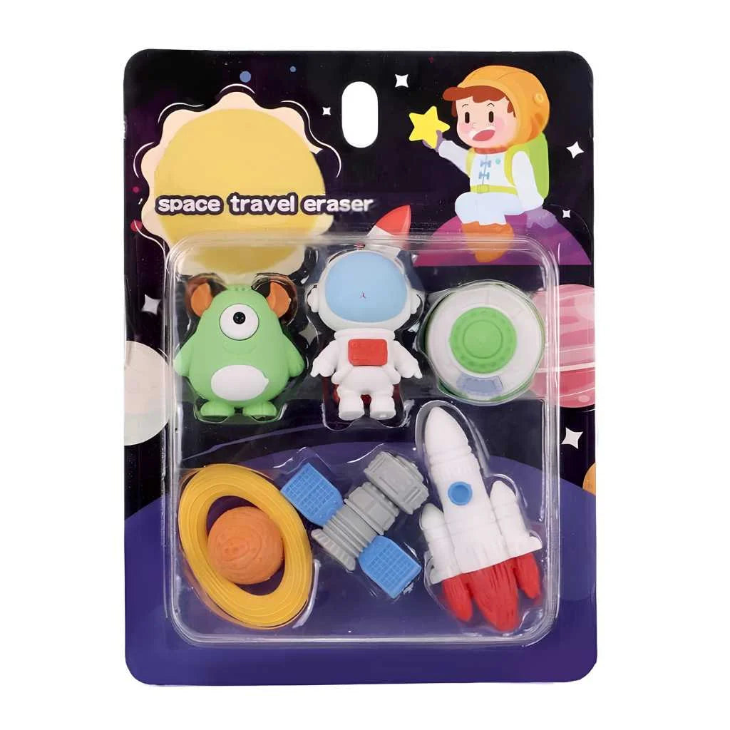 Space Travel Eraser Set - 3D Cosmic Kawaii Erasers | DODKart