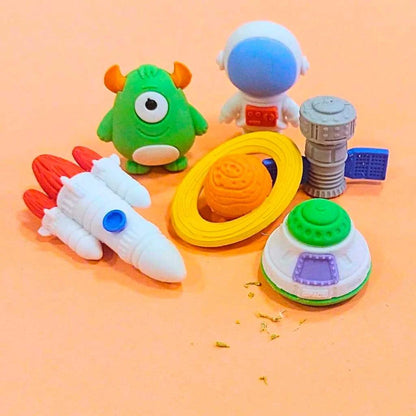 Space Travel Eraser Set - 3D Cosmic Kawaii Erasers | DODKart