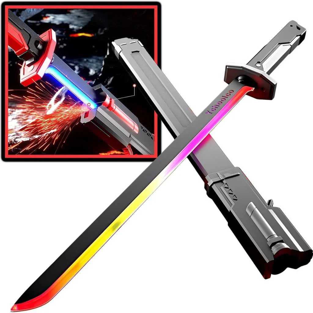 Spark Blade Toy Swords with Light and Smoke Big