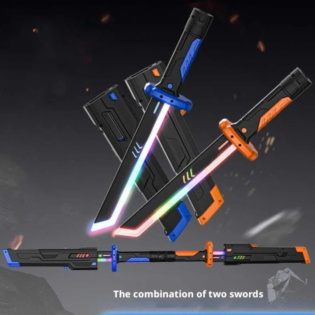 Spark Blade Toy Swords with Light and Smoke Small