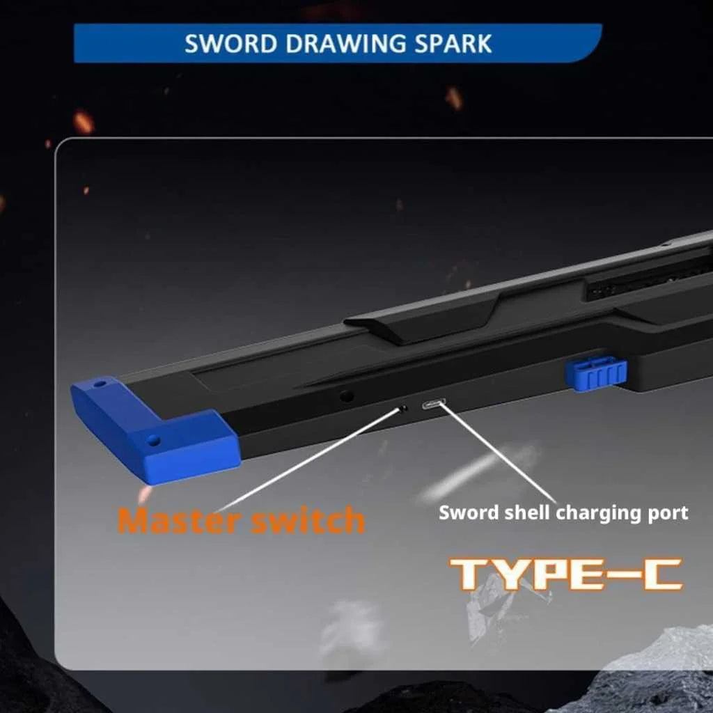Spark Blade Toy Swords with Light and Smoke Small