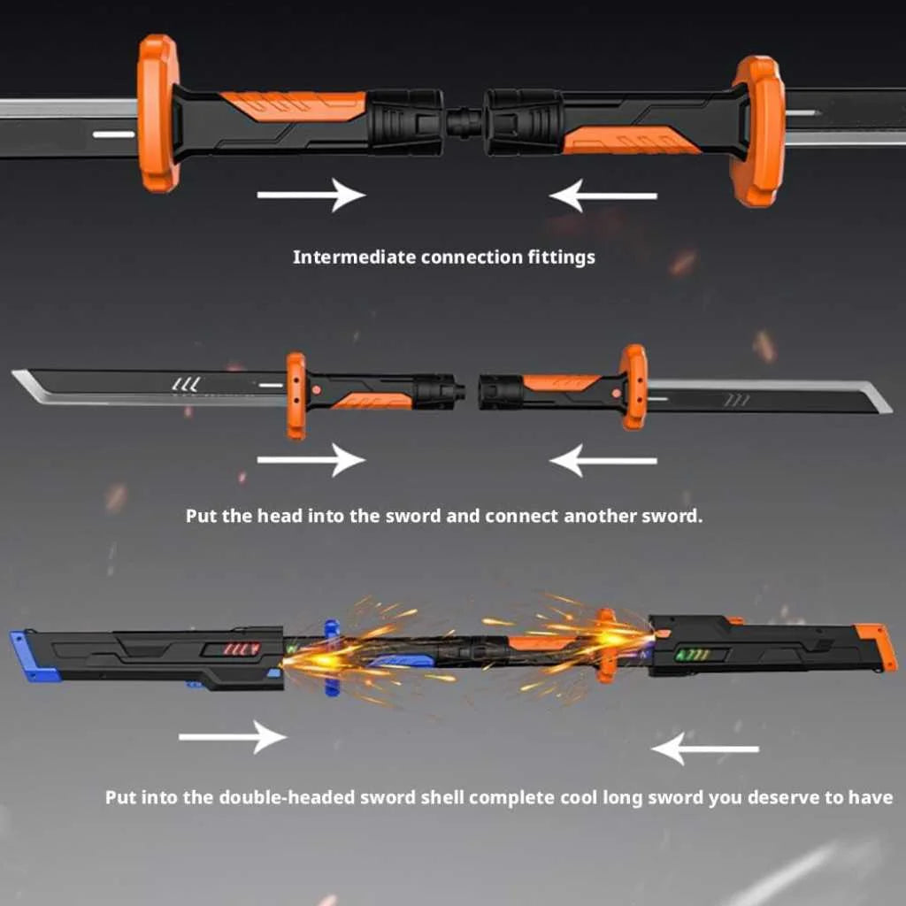 Spark Blade Toy Swords with Light and Smoke Small