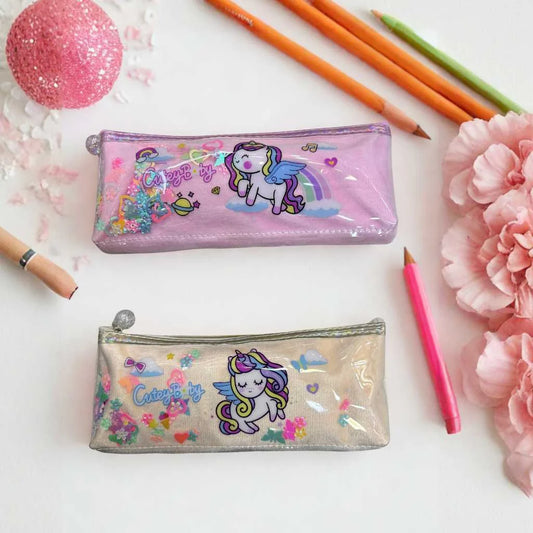 Sparkly Unicorn Pencil Pouch for Girls | Durable & Magical Design
