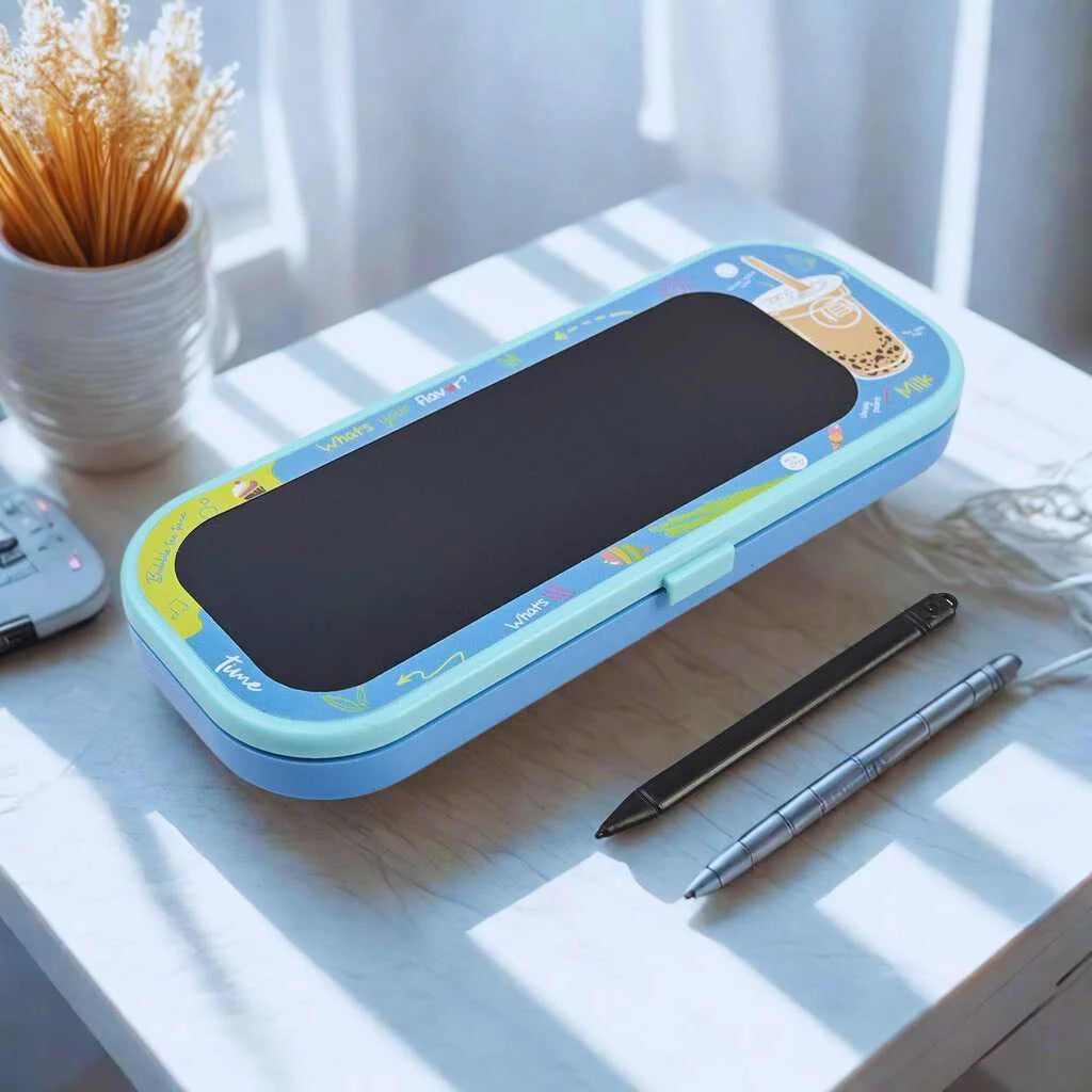 Special Pencil Box with LCD Drawing Board for Kids