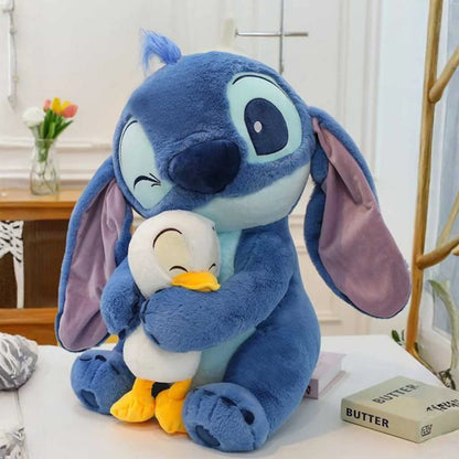 Stitch Hugging Duck Soft Toy 50cm Premium Plushie