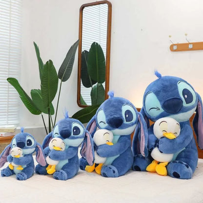 Stitch Hugging Duck Soft Toy 50cm Premium Plushie