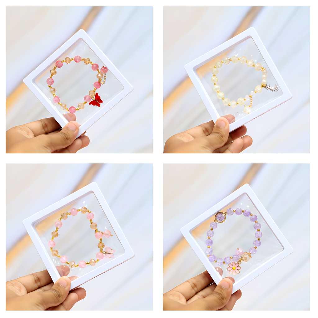 stylish crystal beads bracelet for girls