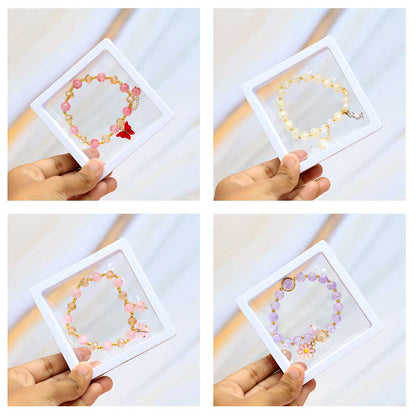 stylish crystal beads bracelet for girls
