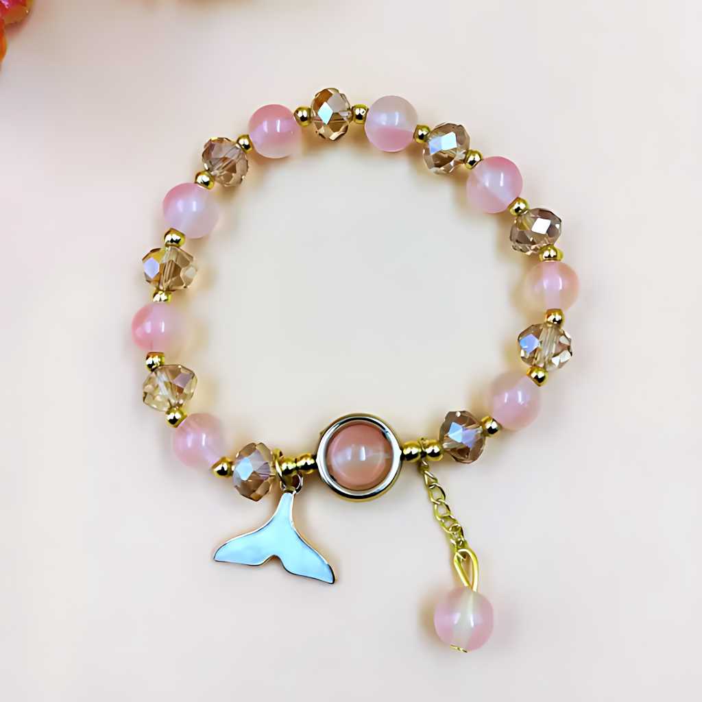 stylish crystal beads bracelet for girls