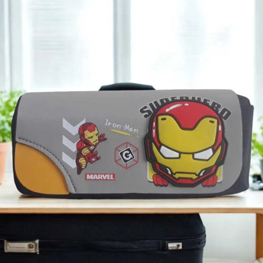 Super Hero Style Fancy Zipper Pencil Pouch