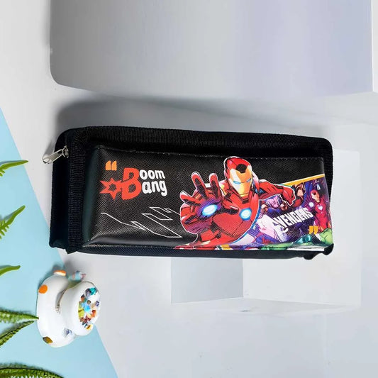 Super Hero Tactical 2-Zip Stationery Pouch for Kids