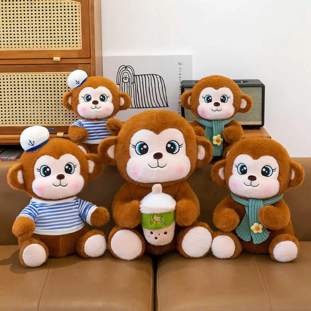 Super Soft Monkey Soft Toy for Kids Cuddly Plushie