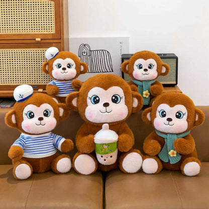 Super Soft Monkey Soft Toy for Kids Cuddly Plushie