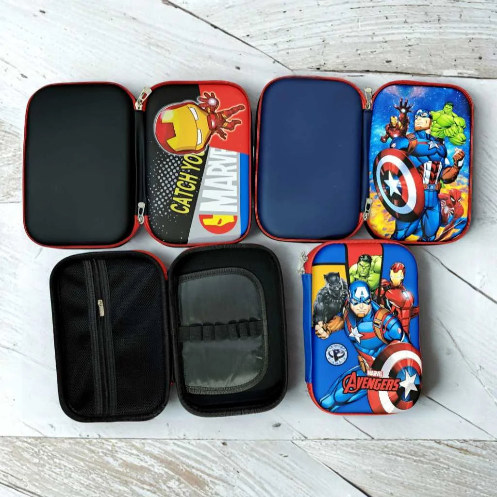Superhero High Capacity Large Pencil Case for Kids | DODKart