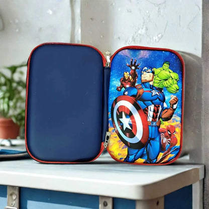 Superhero High Capacity Large Pencil Case for Kids | DODKart