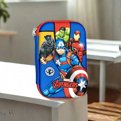 Superhero High Capacity Large Pencil Case for Kids | DODKart