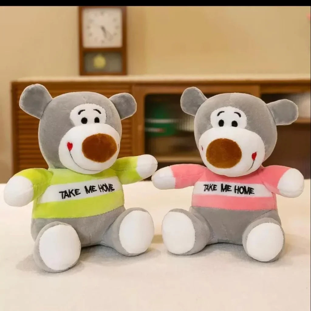 Take Me Home Teddy Bear Premium Grey Teddy Soft Toy India