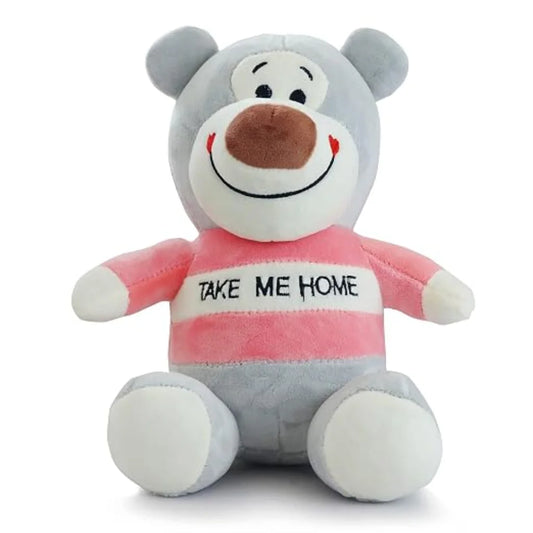 Take Me Home Teddy Bear Premium Grey Teddy Soft Toy India