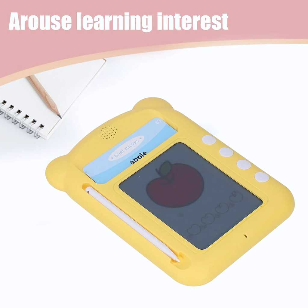 talking flash cards for toddlers with drawing pad