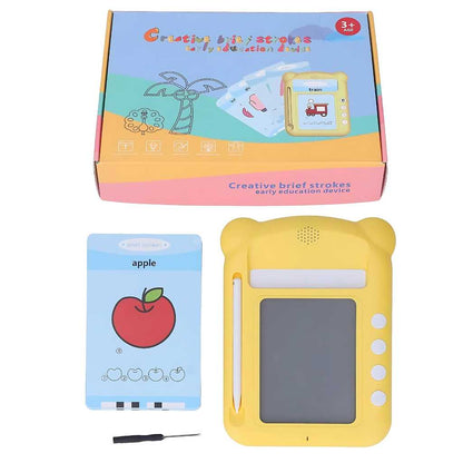 talking flash cards for toddlers with drawing pad
