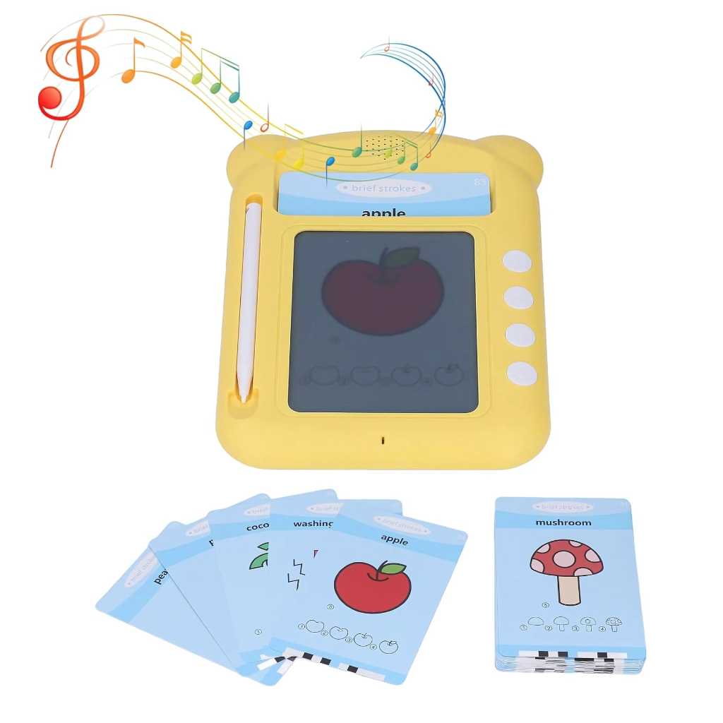 talking flash cards for toddlers with drawing pad