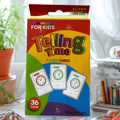 Telling Time Flash Cards for Kids
