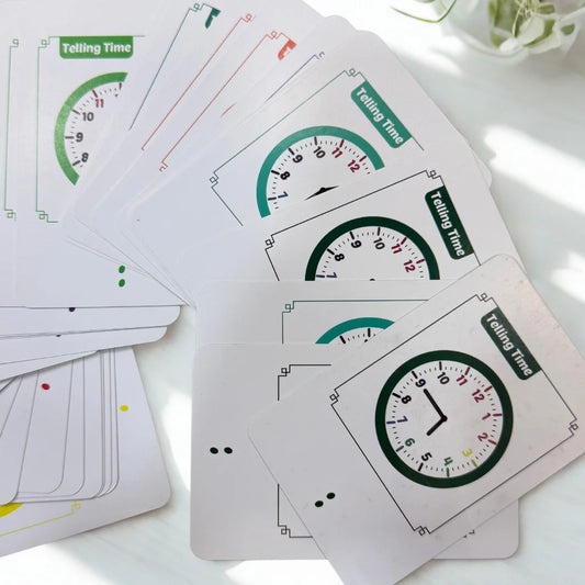 Telling Time Flash Cards for Kids
