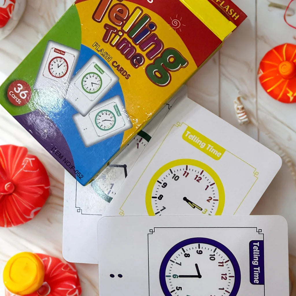 Telling Time Flash Cards for Kids