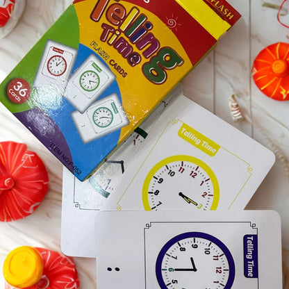 Telling Time Flash Cards for Kids