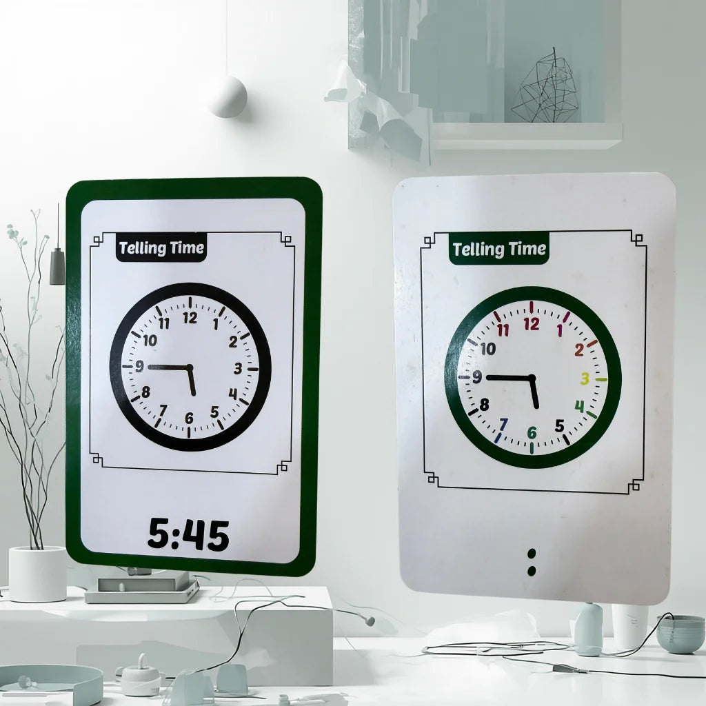 Telling Time Flash Cards for Kids
