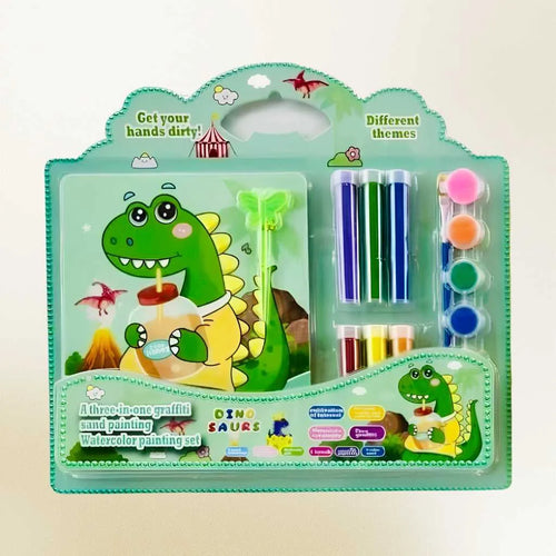 Three-in-One Kids Art Painting Set - Sand & Watercolor | DODKart