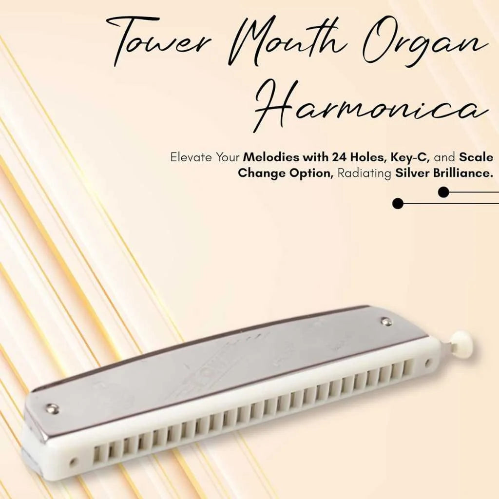 Tower Mouth Organ Harmonica with 24 Holes