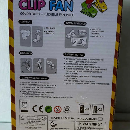 Ultra-Quiet & Safe Baby Stroller Fan