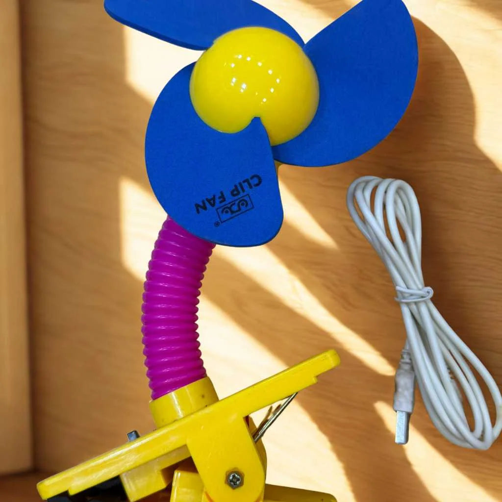Ultra-Quiet & Safe Baby Stroller Fan