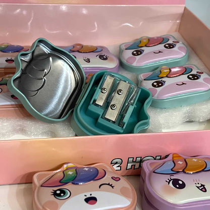 Unicorn 2 Hole Pencil Sharpener - Dual Size for Kids | DODKart