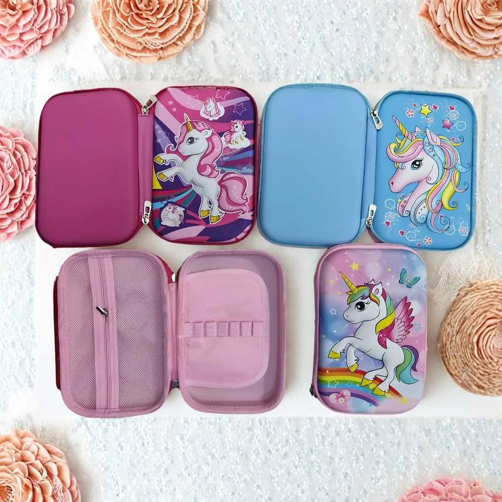Unicorn Pencil Case - Durable Hard Shell Stationery Box | DODKart