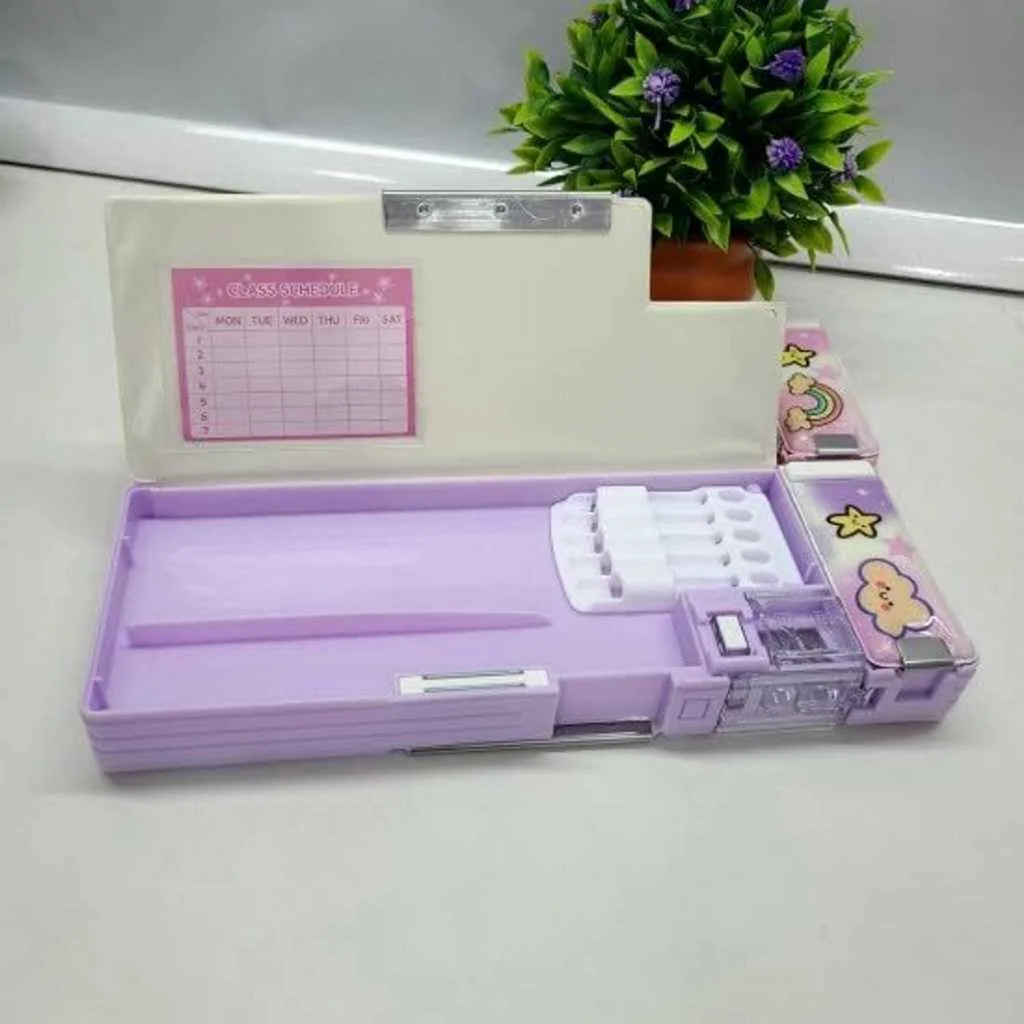 Unicorn Pencil Case for Girls - Double Compartment & Magnetic