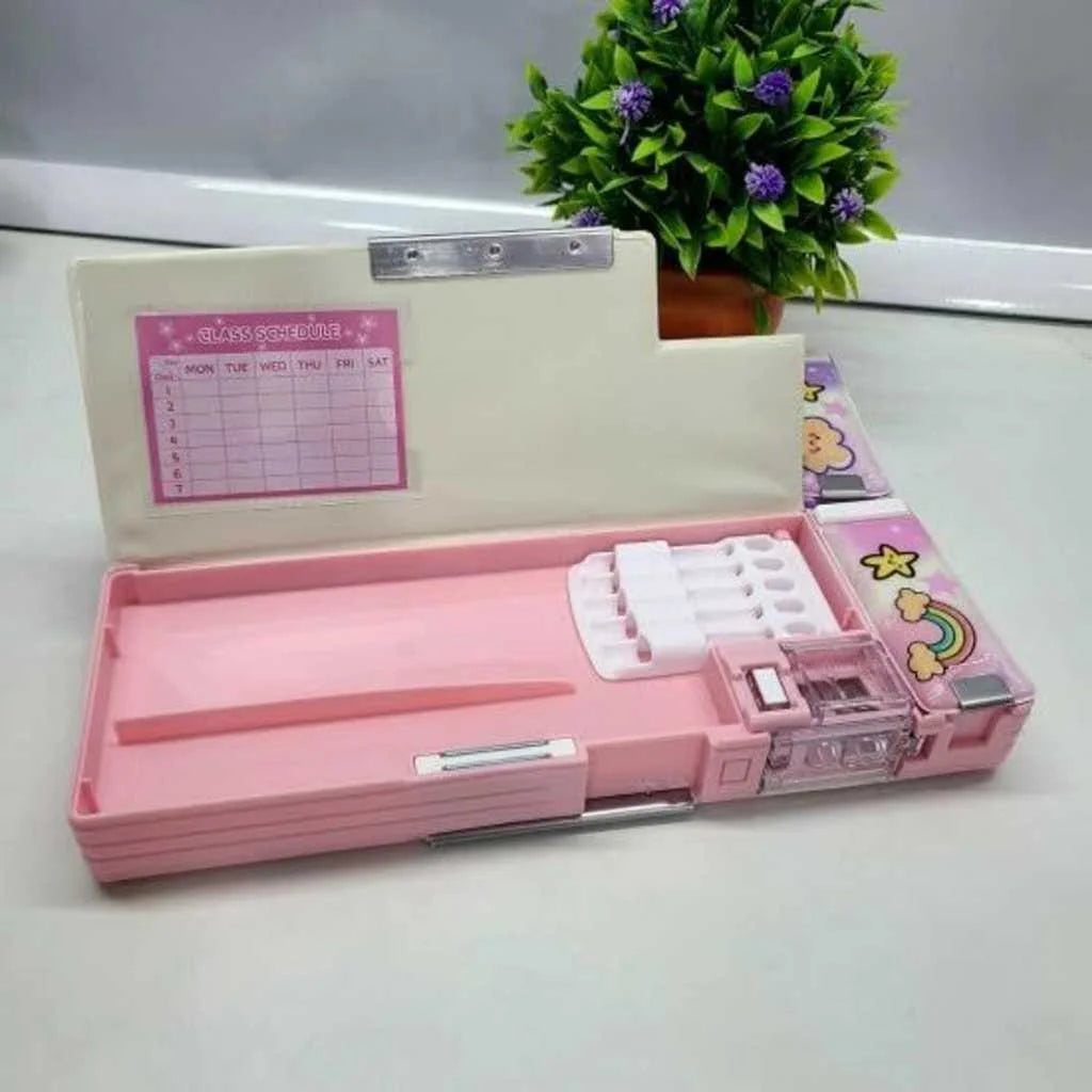 Unicorn Pencil Case for Girls - Double Compartment & Magnetic