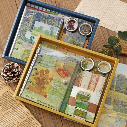Van Gogh Vintage Journal Scrapbook Gift Set | Ultimate Aesthetic Art Kit