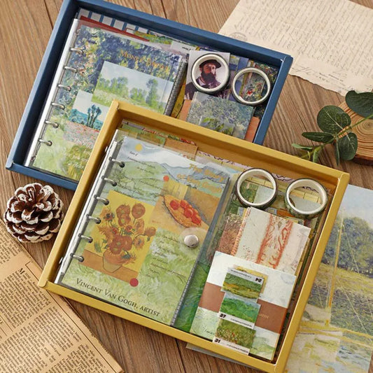 Van Gogh Vintage Journal Scrapbook Gift Set | Ultimate Aesthetic Art Kit