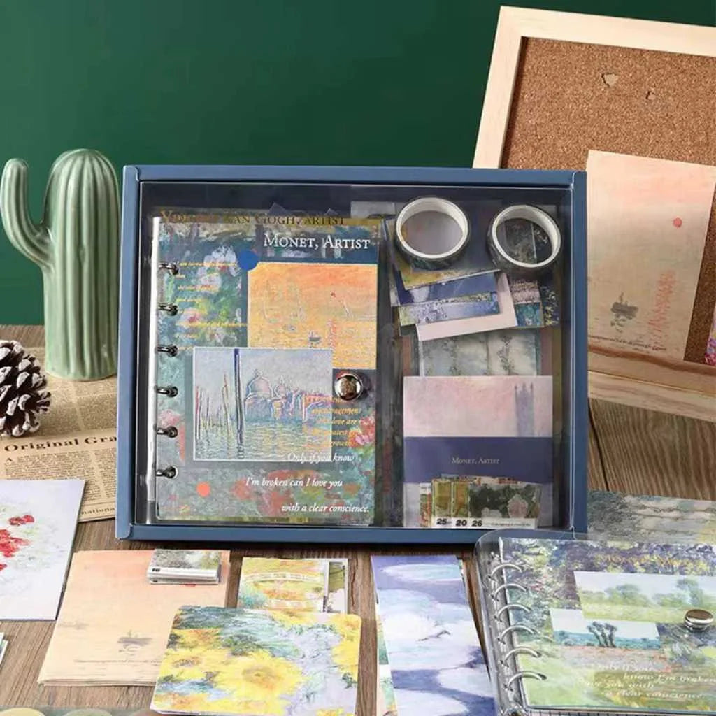 Van Gogh Vintage Journal Scrapbook Gift Set | Ultimate Aesthetic Art Kit