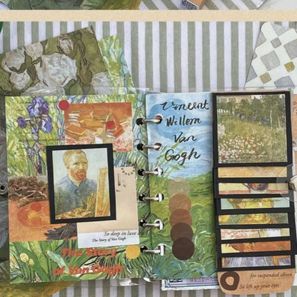 Van Gogh Vintage Journal Scrapbook Gift Set | Ultimate Aesthetic Art Kit