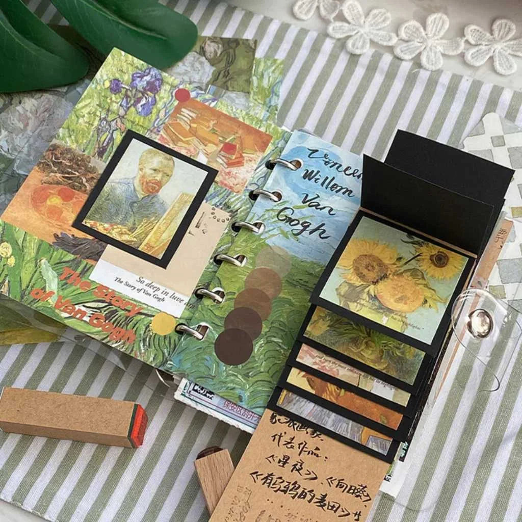 Van Gogh Vintage Journal Scrapbook Gift Set | Ultimate Aesthetic Art Kit
