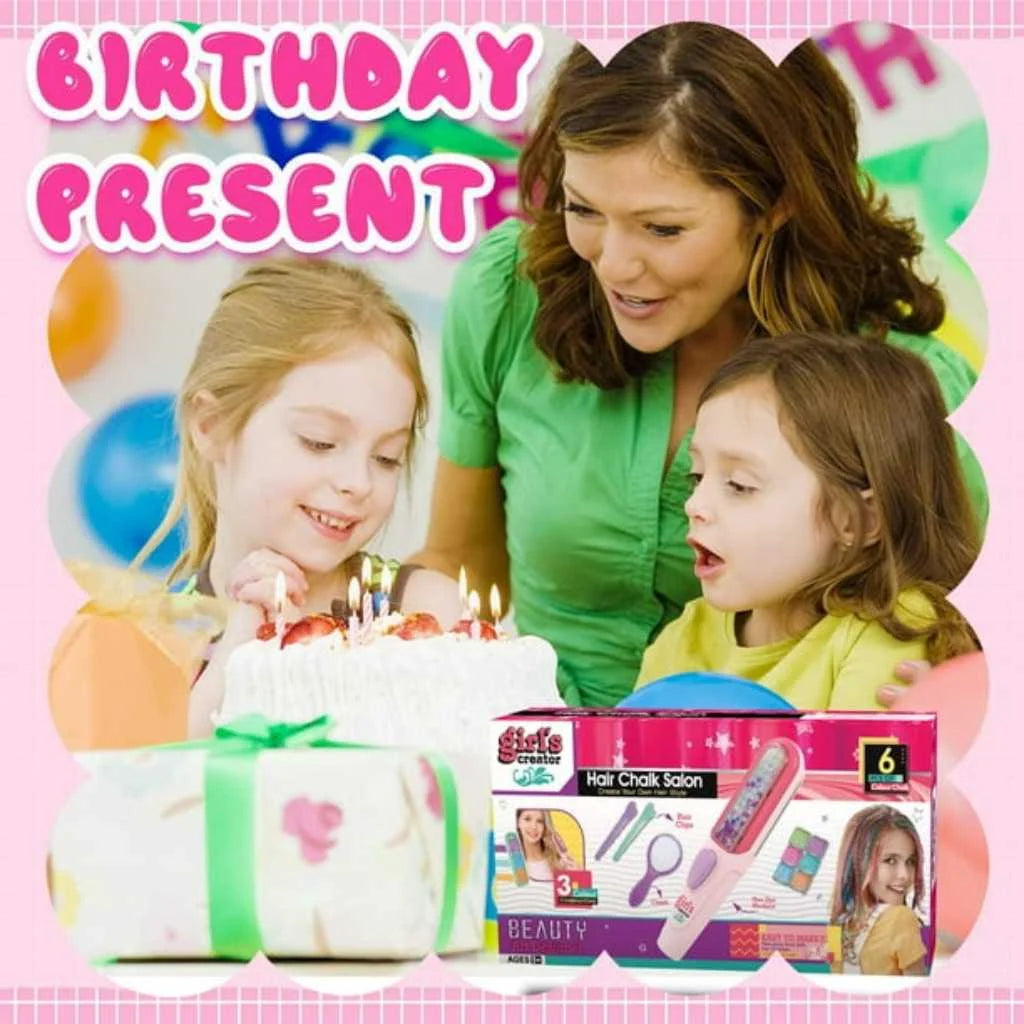 Washable Temporary DIY Hair Chalk Toy for Girls