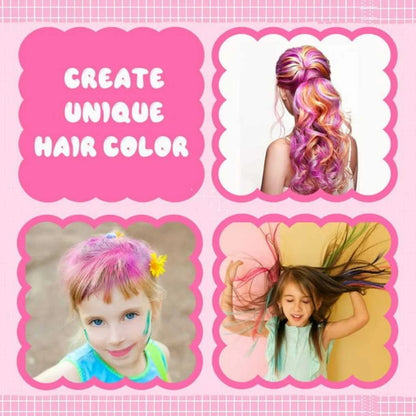 Washable Temporary DIY Hair Chalk Toy for Girls